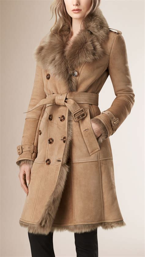 burberry thetford shearling coat|burberry cashmere jacket.